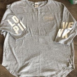 Victoria’s Secret Pink grey t-shirt size L